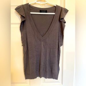 Club Monaco vest sweater Sz M Brown